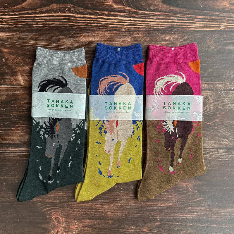 【靴下】GARA SOCKS (UMA) | 靴下 | TANAKA SOKKEN