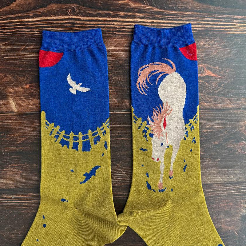 【靴下】GARA SOCKS (UMA) | 靴下 | TANAKA SOKKEN