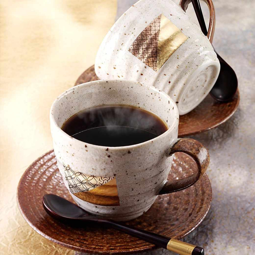 コーヒーカップ&ソーサー2点セット｜コーヒー碗皿 | 金沢箔 | 箔一 ｜BECOS