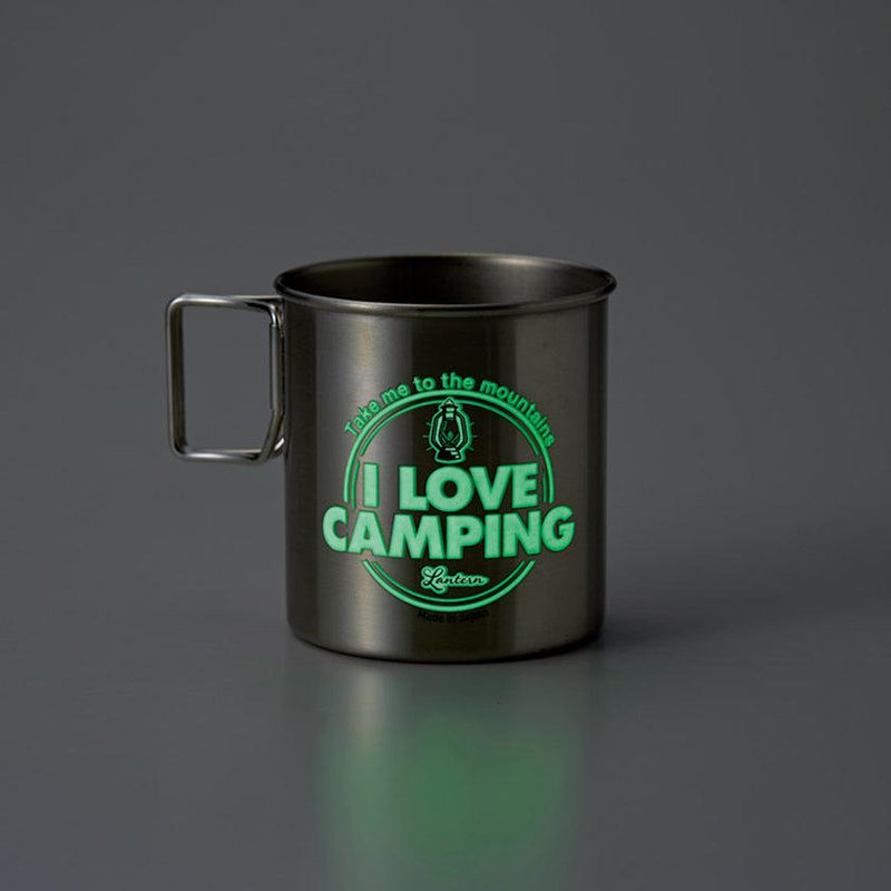 【マグカップ】蓄光 ステンレス I LOVE CAMPING | 丸モ高木陶器