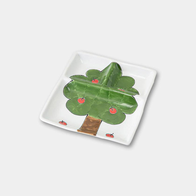 【皿】petit 仕切皿 林檎 | 波佐見焼 | 西海陶器